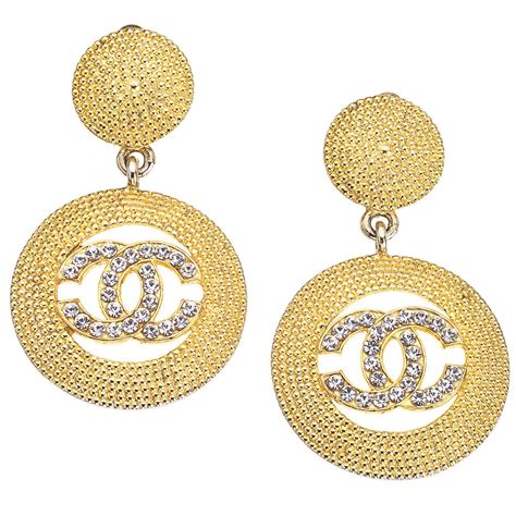 chanel rhinestone dangle earrings cheaply made